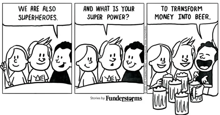 We Work In Advertising And Tell Stories About Our Adventures Using Comic Strips