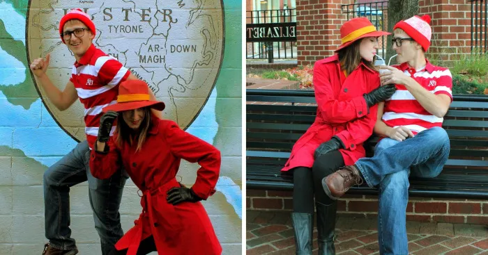 A Where's Waldo And Carmen Sandiego Couple's Photo Shoot To Bring On The Nostalgia