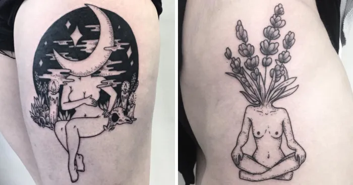 65 Strangely Beautiful Tattoos Of Headless Girls By Molly Jean