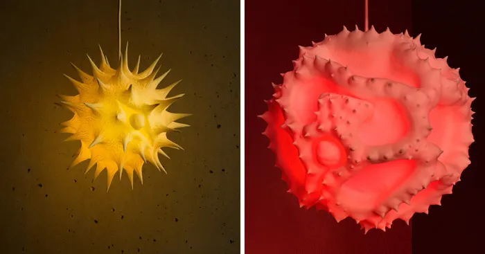 Swiss Designers Created A Series Of Pollen Lamps Inspired By The Beauty Of Pollen Grains As Seen Under A Microscope