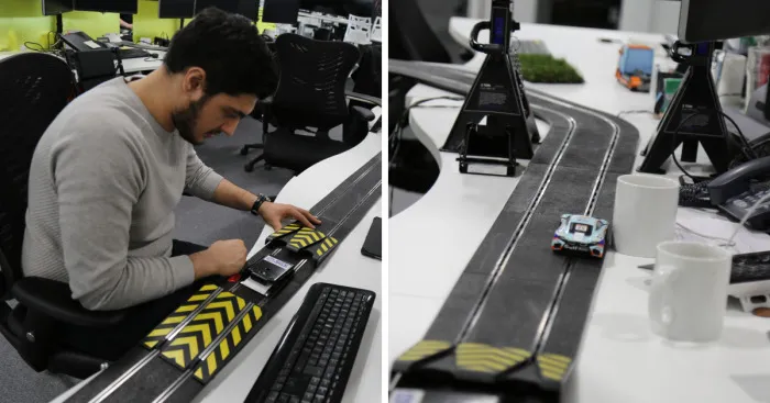 These Engineers Built A Racetrack In Their Office