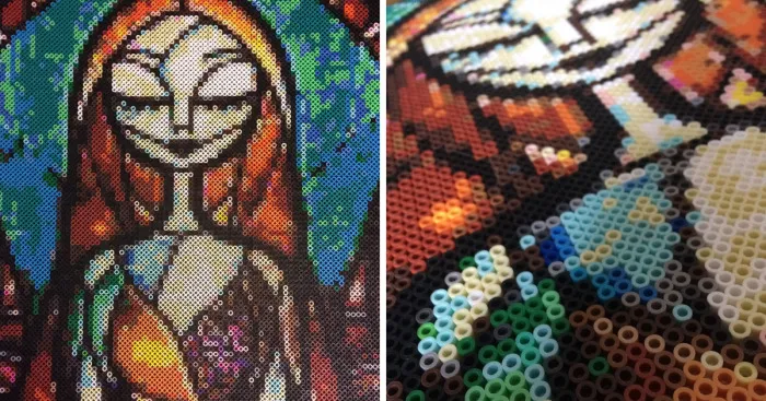 I Made A Portrait From 8316 Beads