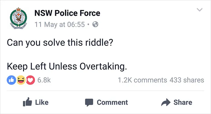 NSW Police Is Winning The Internet With Their Awesome Humor