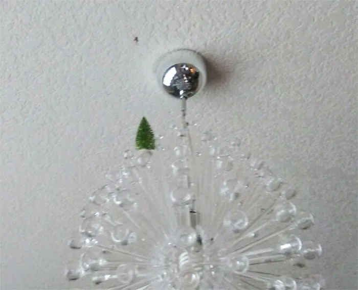 My Mom Put A Christmas Tree Up For The Spider That Built A Web In Her Living Room