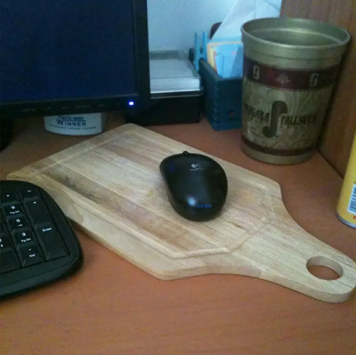 Visiting Mom. She Has The Coolest Mouse Mat