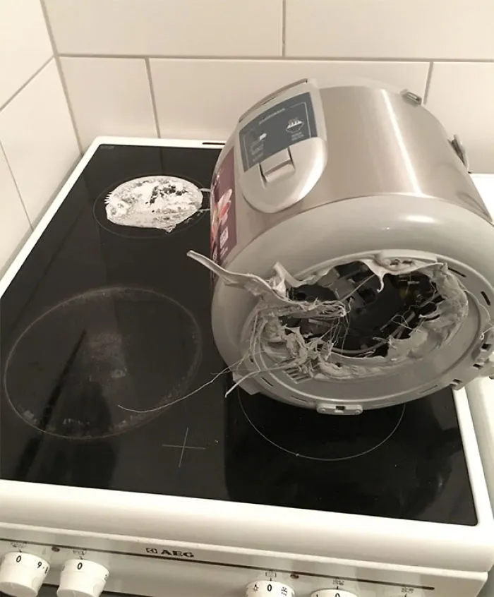 I Don't Think My Mom Understands How Her Rice Cooker Works