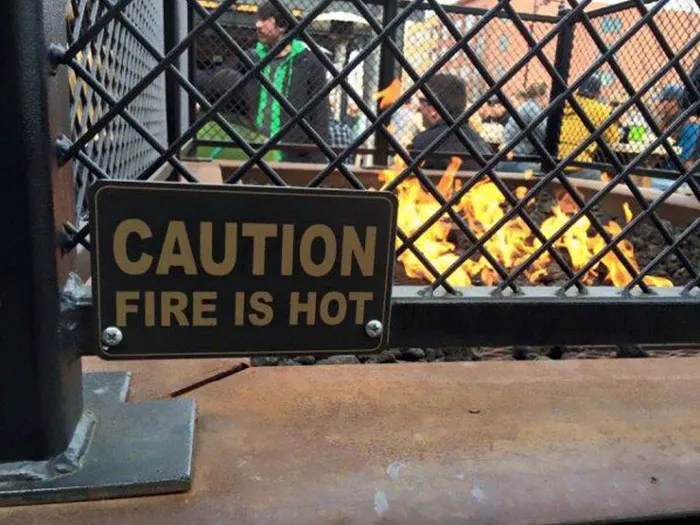 Cuidado, el fuego está caliente