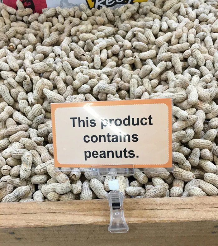 Este producto contiene cacahuetes