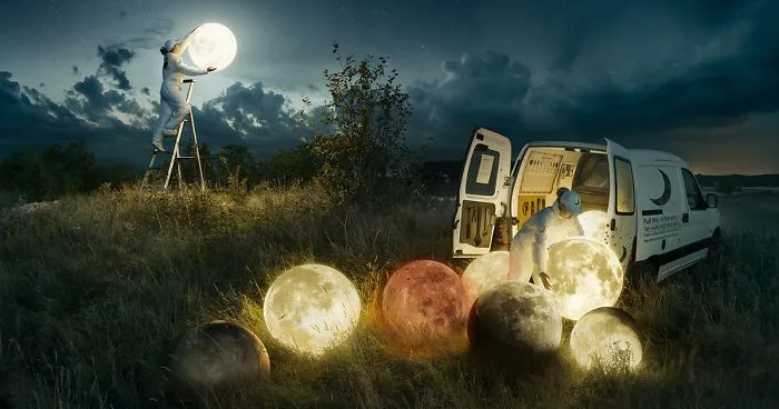 Full Moon Service: Photoshop Master Erik Johansson Reveals How He Created His Newest Masterpiece In 8 Months