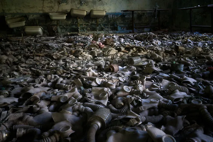Gas Masks On The Floor