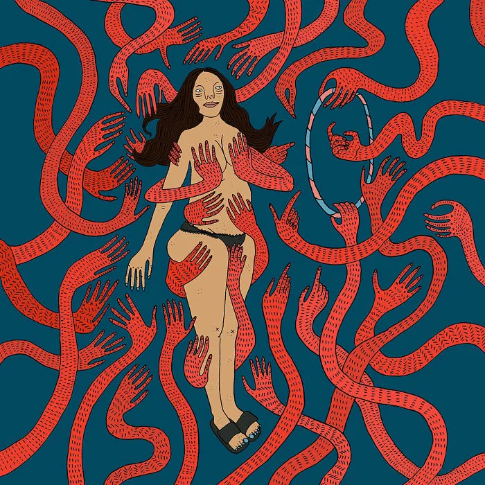10+ Ilustraciones honestas de mujeres modernas y sus demonios, por Polly Nor (NSFW)
