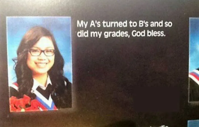 My A's Turned To B's And So Did My Grades, God Bless