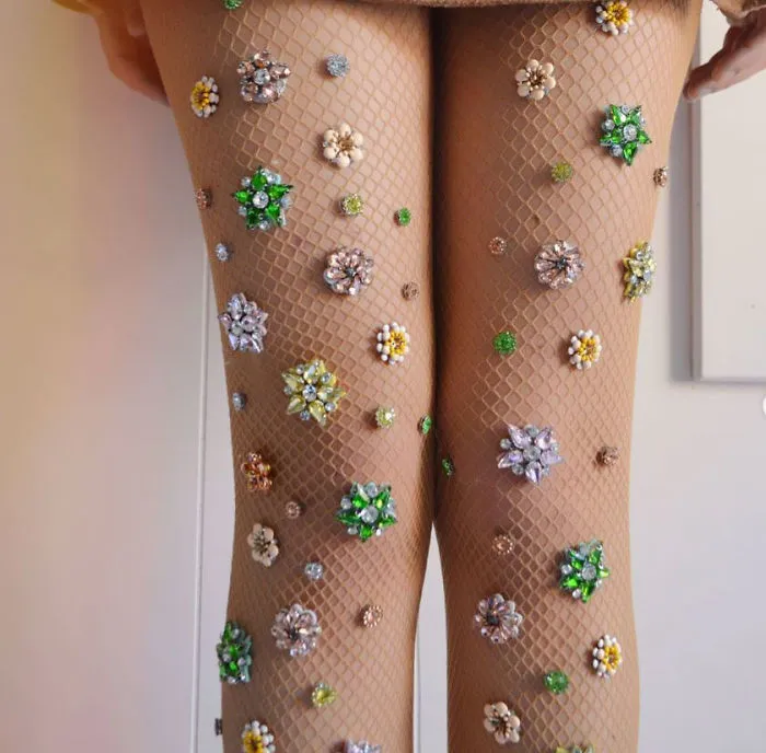 Embellished Fishnet Tights Are Here And It Will Make You Feel Like A Mermaid Caught In A Net