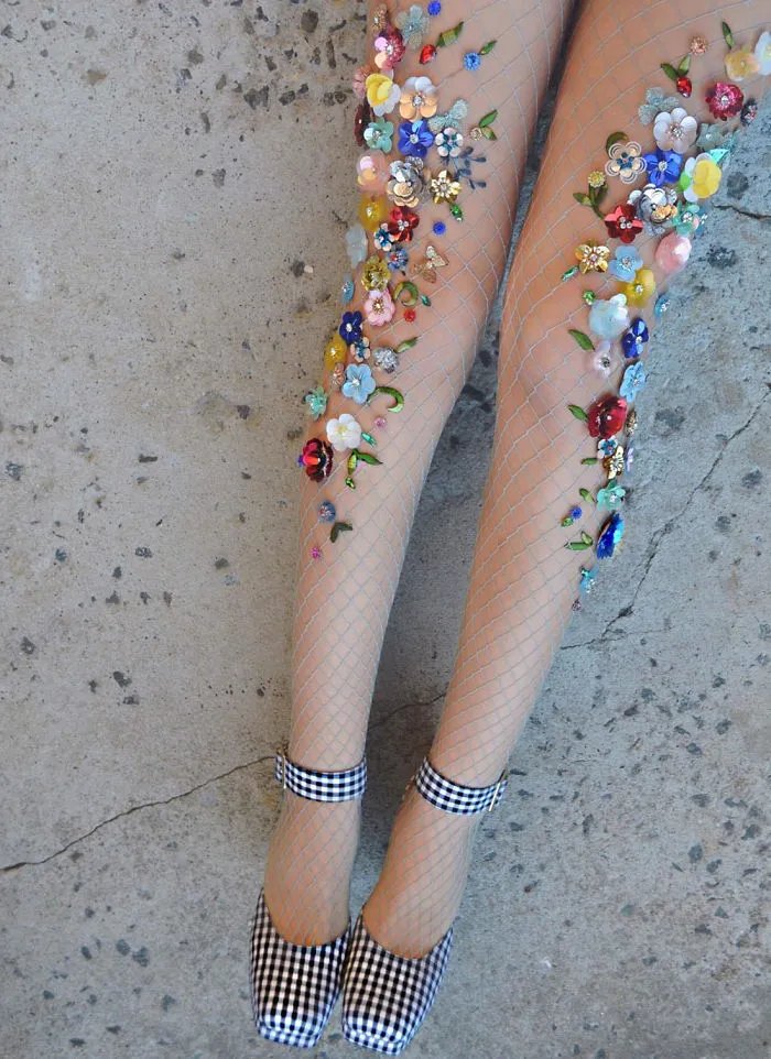 Embellished Fishnet Tights Are Here And It Will Make You Feel Like A Mermaid Caught In A Net