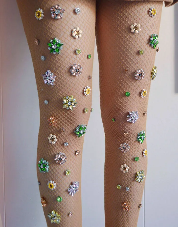 Embellished Fishnet Tights Are Here And It Will Make You Feel Like A Mermaid Caught In A Net