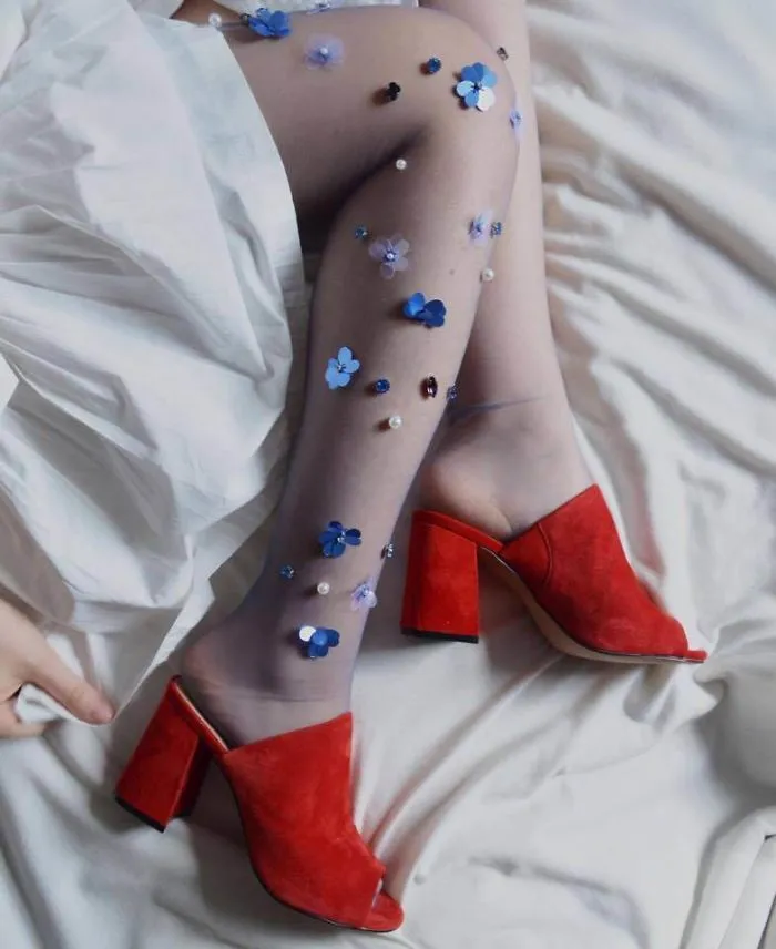 Embellished Fishnet Tights Are Here And It Will Make You Feel Like A Mermaid Caught In A Net