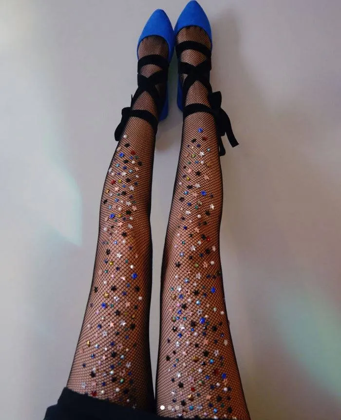 Embellished Fishnet Tights Are Here And It Will Make You Feel Like A Mermaid Caught In A Net