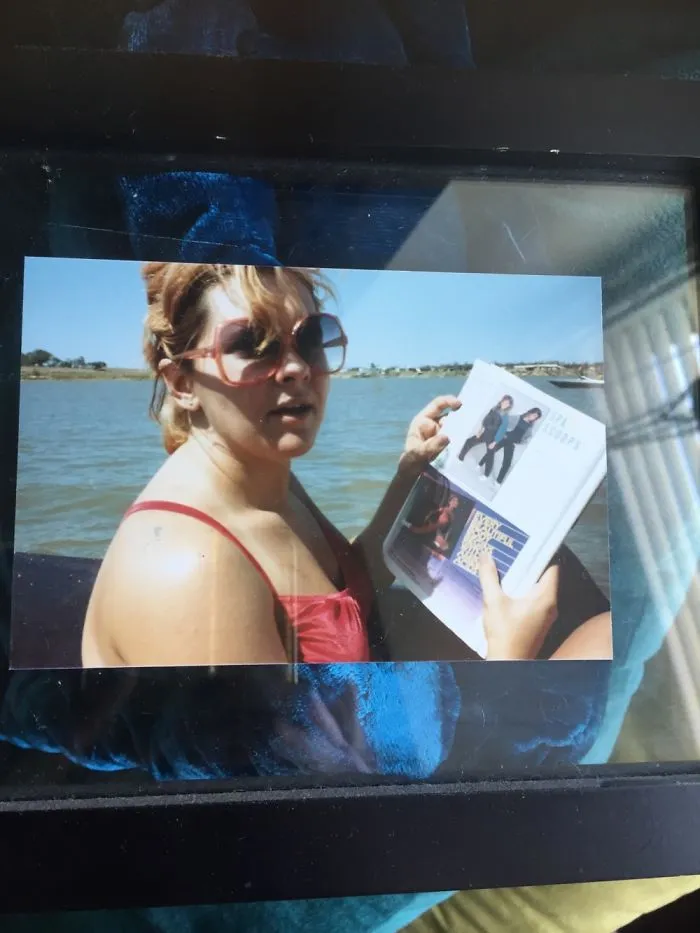 My Momma Looking Cool In The 80's On Lake Arrowhead, Tx.