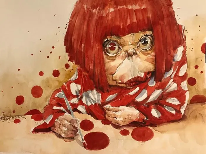 Yayoi Kusama Caricature