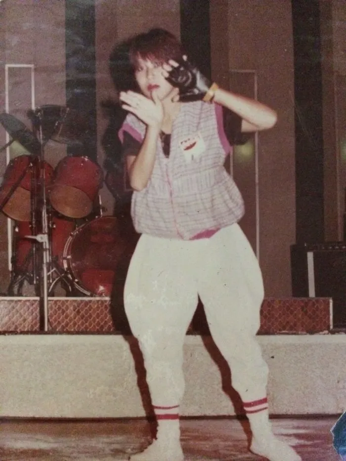 This Is My Mom On Her 19th On 1984, This Is When She's On Breakdance Competition.. 😁