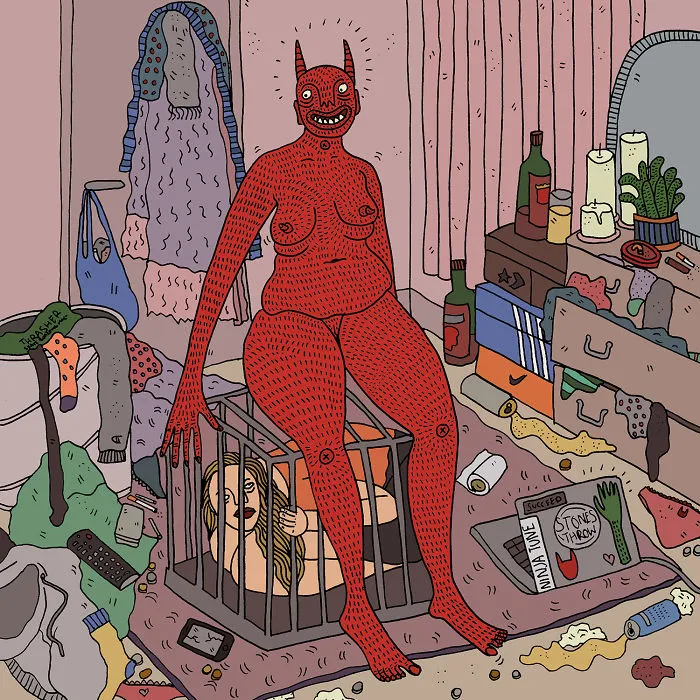 40 Honest Illustrations Of Modern Women And Their Demons By Polly Nor (NSFW)