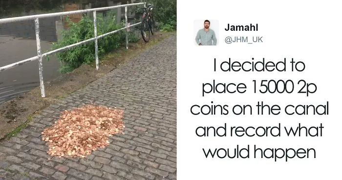 Artist Leaves 15,000 Coins On Ground In London To See How People React, And The Result Surprised Him