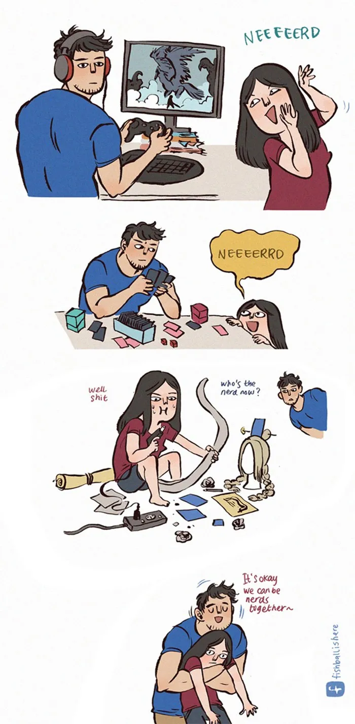 What It's Like To Date A Giant Nerd (42 Pics)