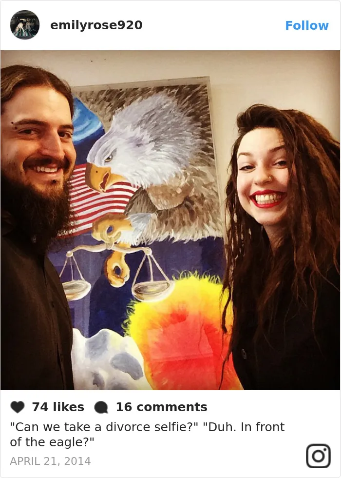Ex-Couples Are Posting 'Divorce Selfies' And These 51 Pics Will Prove Why They’re Awesome