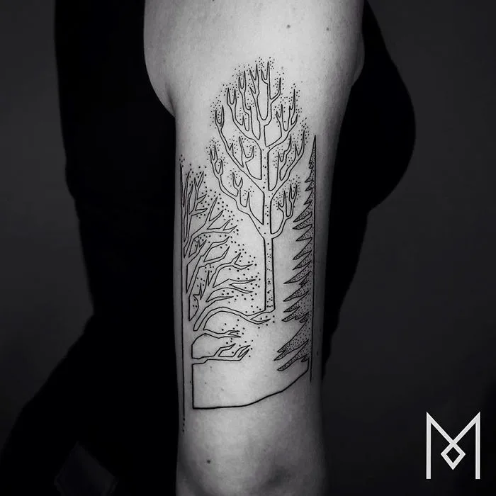 One Line Tattoo