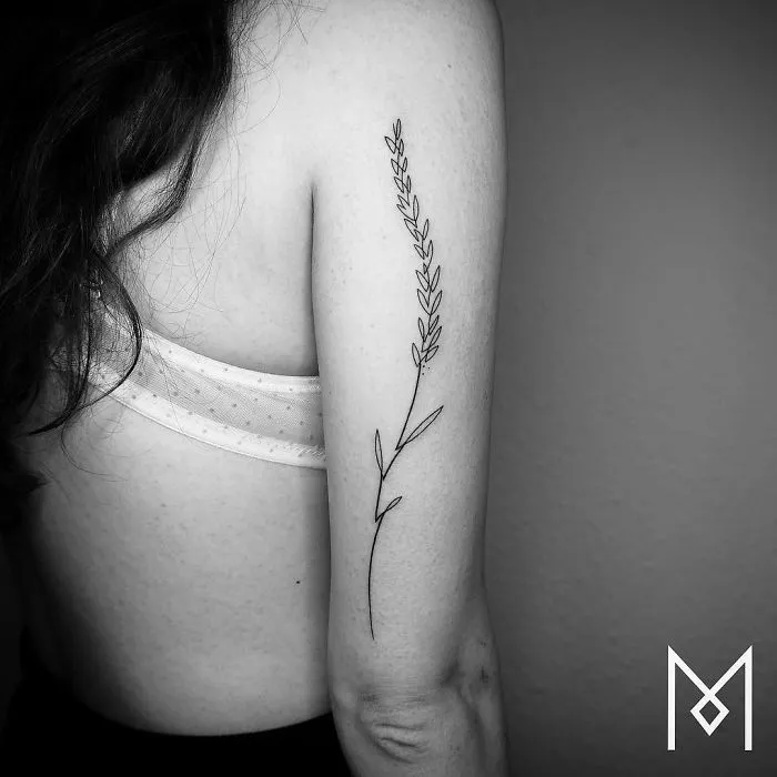 10+ Tatuajes hechos con una sola línea continua, por el tatuador Mo Ganji
