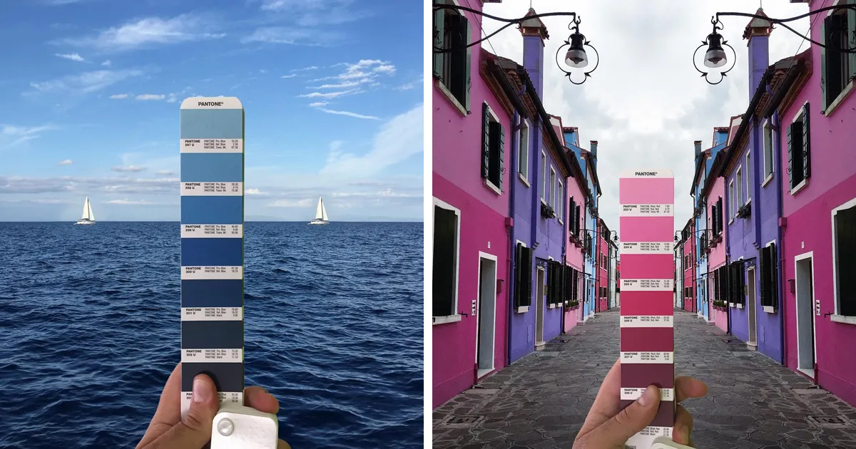 Este diseñador gráfico italiano encuentra colores Pantone en paisajes naturales y urbanos