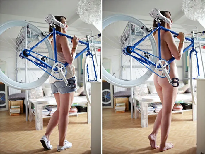 Esta fotógrafa alemana retrata a personas reales haciendo sus tareas sin ropa, y explica por qué (NSFW)