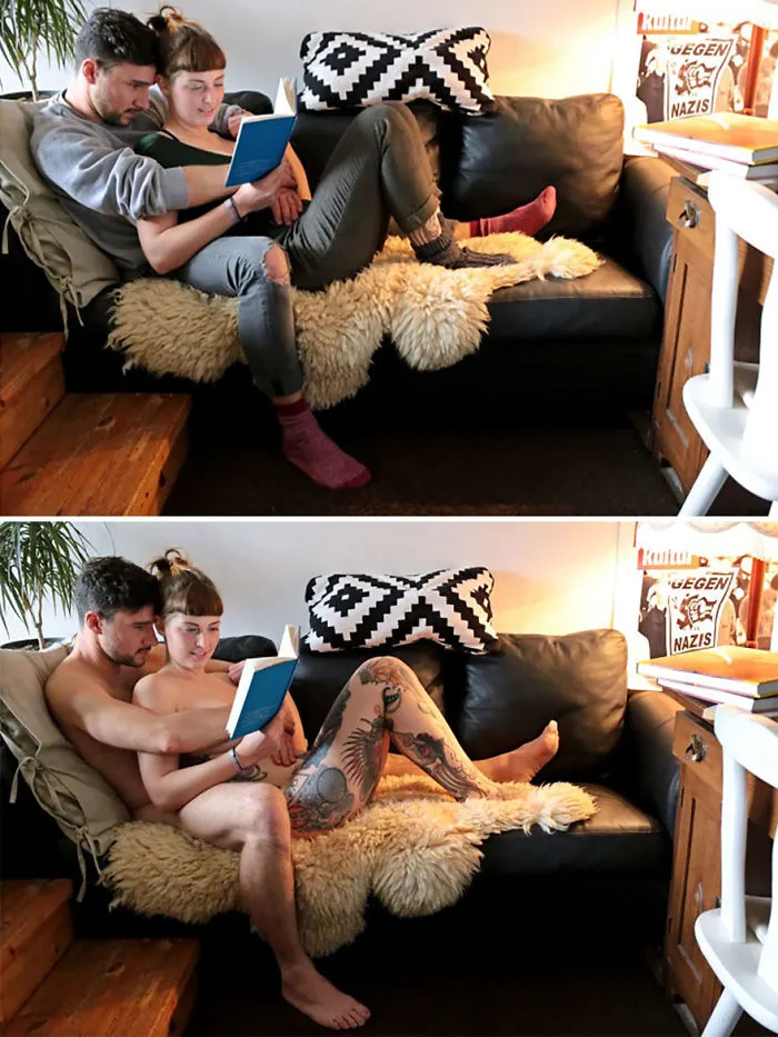 Esta fotógrafa alemana retrata a personas reales haciendo sus tareas sin ropa, y explica por qué (NSFW)