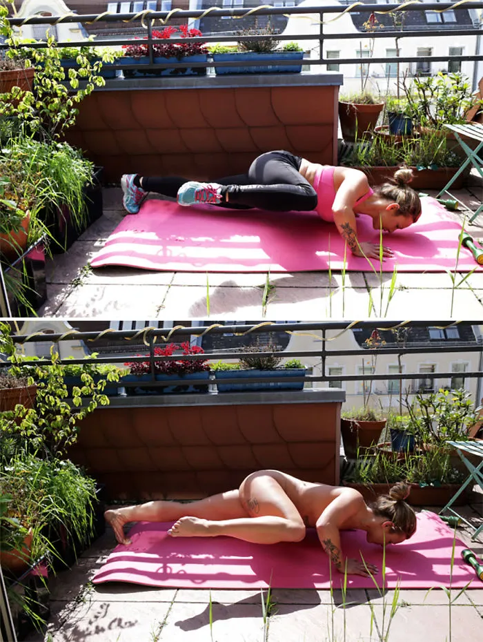 Esta fotógrafa alemana retrata a personas reales haciendo sus tareas sin ropa, y explica por qué (NSFW)