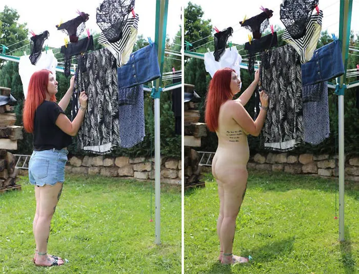 Esta fotógrafa alemana retrata a personas reales haciendo sus tareas sin ropa, y explica por qué (NSFW)