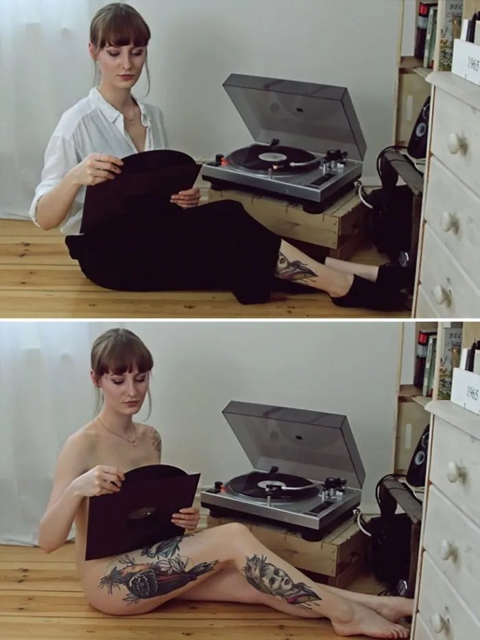 Esta fotógrafa alemana retrata a personas reales haciendo sus tareas sin ropa, y explica por qué (NSFW)