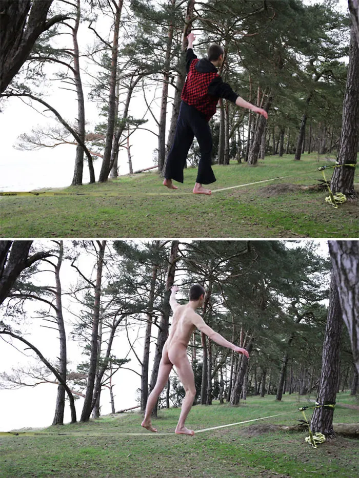 Esta fotógrafa alemana retrata a personas reales haciendo sus tareas sin ropa, y explica por qué (NSFW)