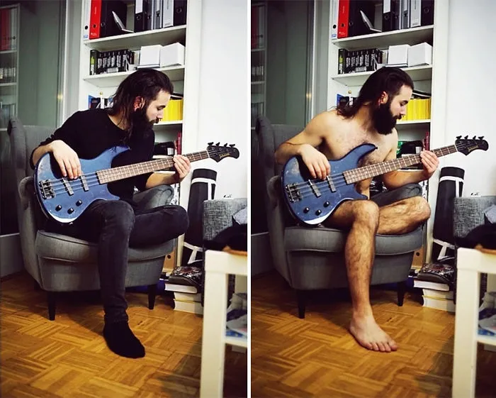 Esta fotógrafa alemana retrata a personas reales haciendo sus tareas sin ropa, y explica por qué (NSFW)