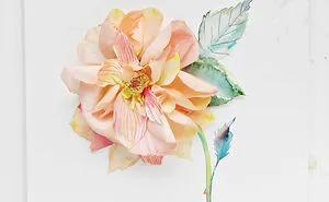 I'm Rebuilding Almost Dead Flowers Out Of Watercolor Paint And Paper!