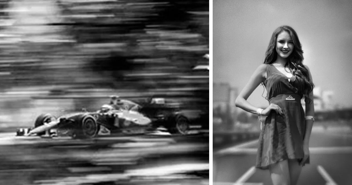 Este fotógrafo capta la Fórmula 1 con una cámara de hace más de 100 años, este es el resultado