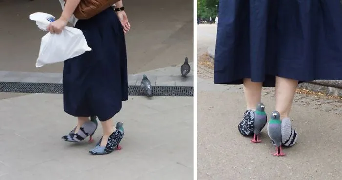 People Are Freaking Out About This Japanese Woman Walking In Pigeon Shoes
