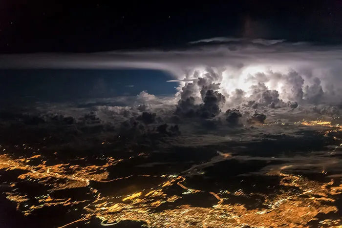 Tormenta sobre la ciudad de Panamá
