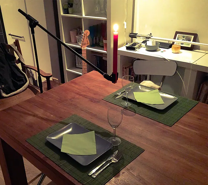 Couldn't Find My Candle Holder, As A Musician I Improvised The Best I Could