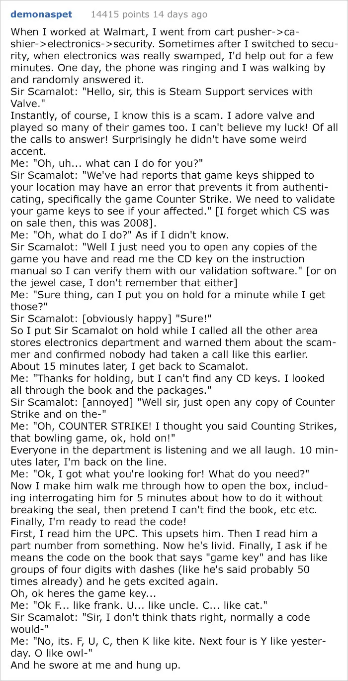 Unlucky Steam Key Scammer Calls Electronics, Gets The Dumbest Employee In The World