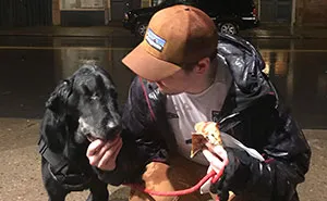 Terminally Sick Dog Insists On Taking A Walk At 1:30, Owner Knows Exactly Where To Take Him