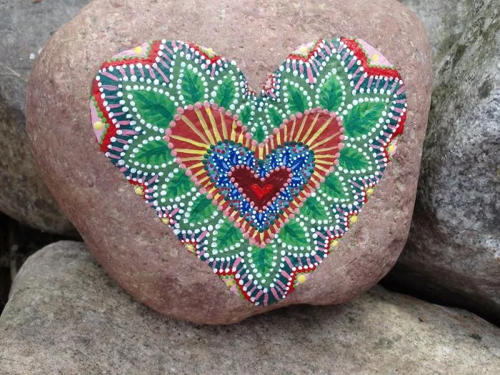 Painting These Hearts Makes Me Relaxed