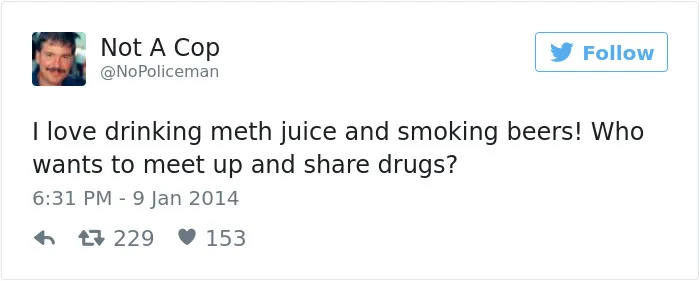 This Twitter Account Is Definitely Not Run By A Cop, And It's Hilarious