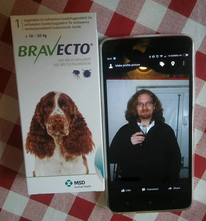 We Were Looking Through Old Pictures Of Me When My Wife Started Laughing And Got The Dog's Flea Pills From The Cupboard