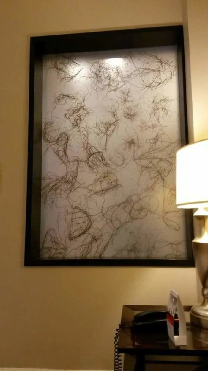 "Arte" en el recibidor del hotel