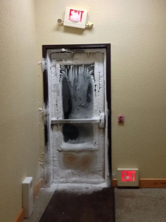 Hace mucho frío en este hotel de Minnesota